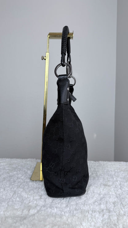 GUCCI GG Monogram Hobo Black