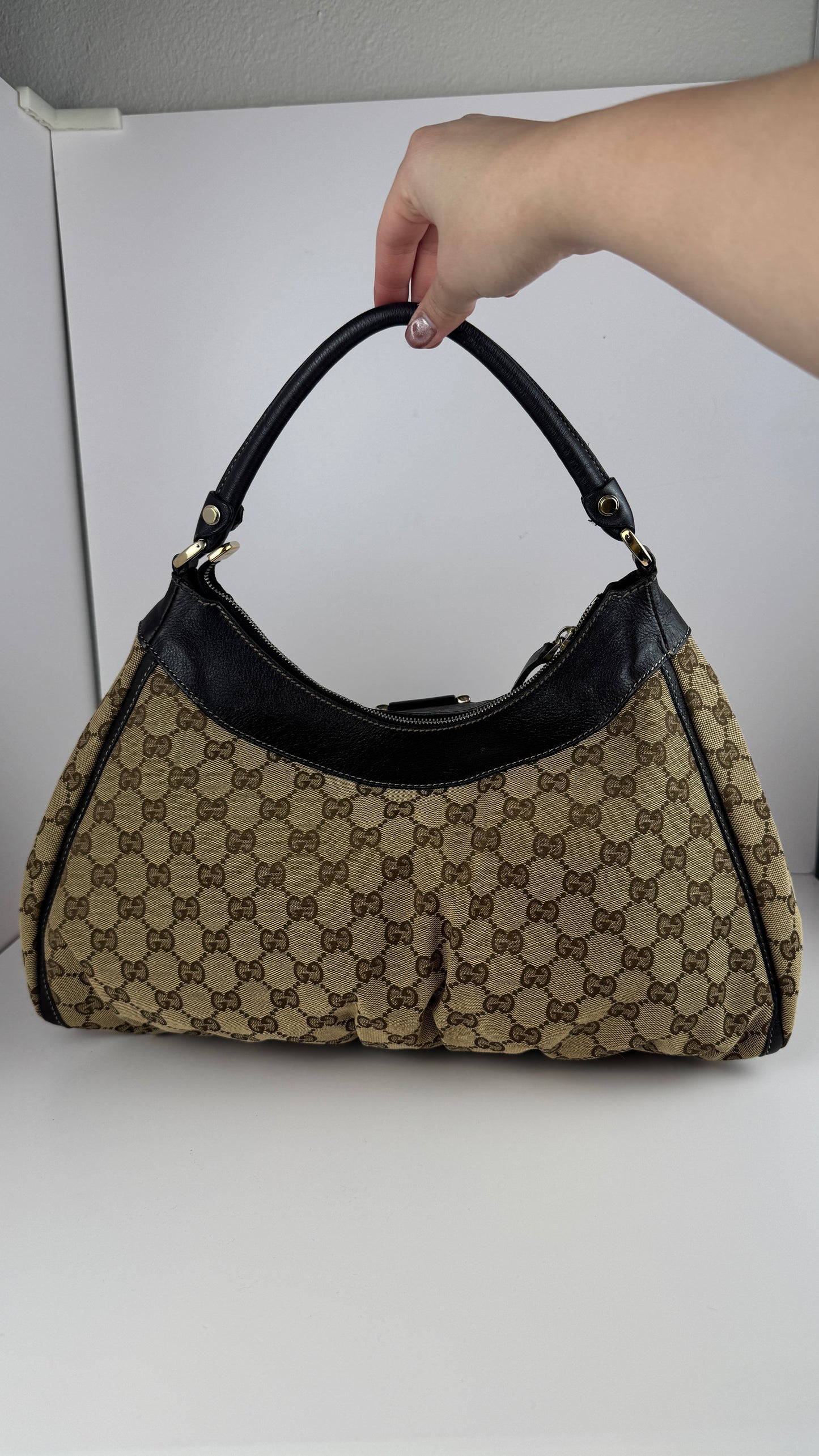 Gucci D-Ring Hobo GG Canvas