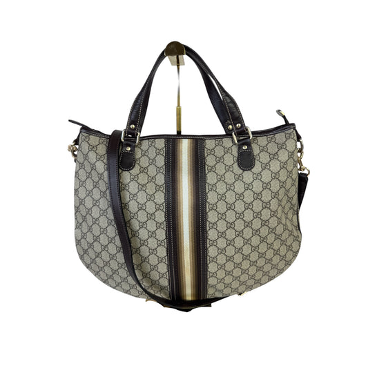 GUCCI GG Supreme Retro Web Two Ways Tote