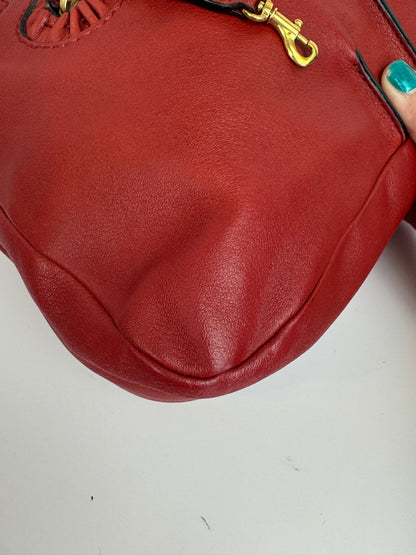 Chloé Margaret Leather handbag with strap Red