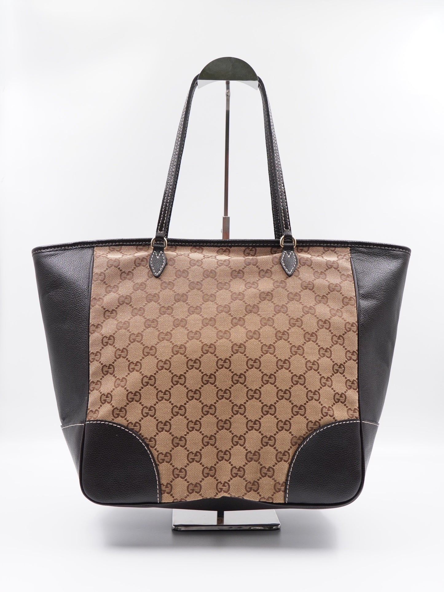 GUCCI GG Canvas and leather "Bree" Tote bag (Vintage)