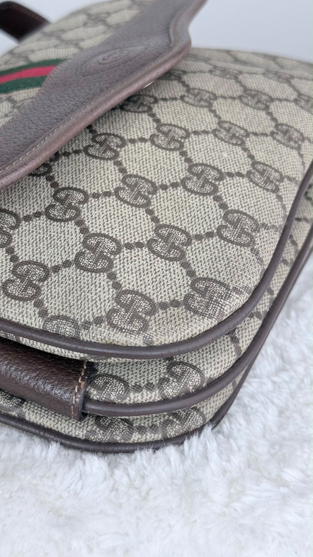 GUCCI GG Supreme Ophidia Crossbody Coated Canvas