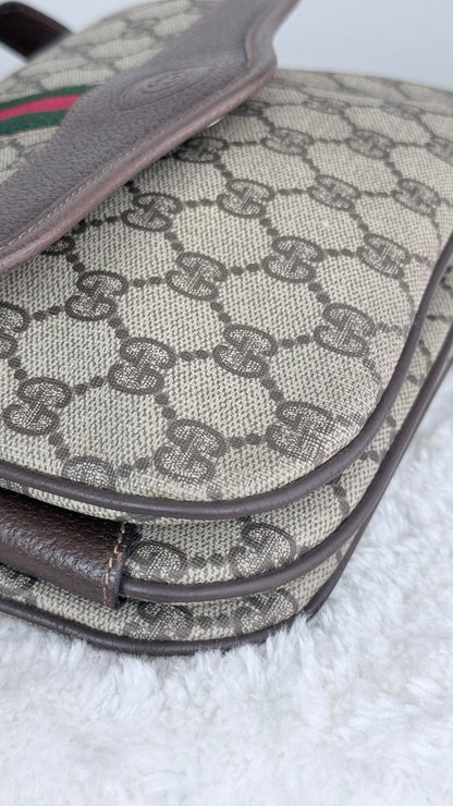 GUCCI GG Supreme Ophidia Crossbody Coated Canvas
