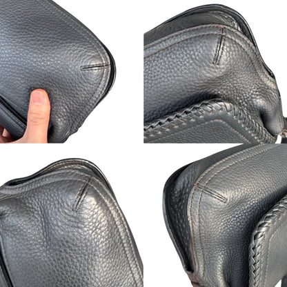 Mcm Leather flap crossbody Dark grey