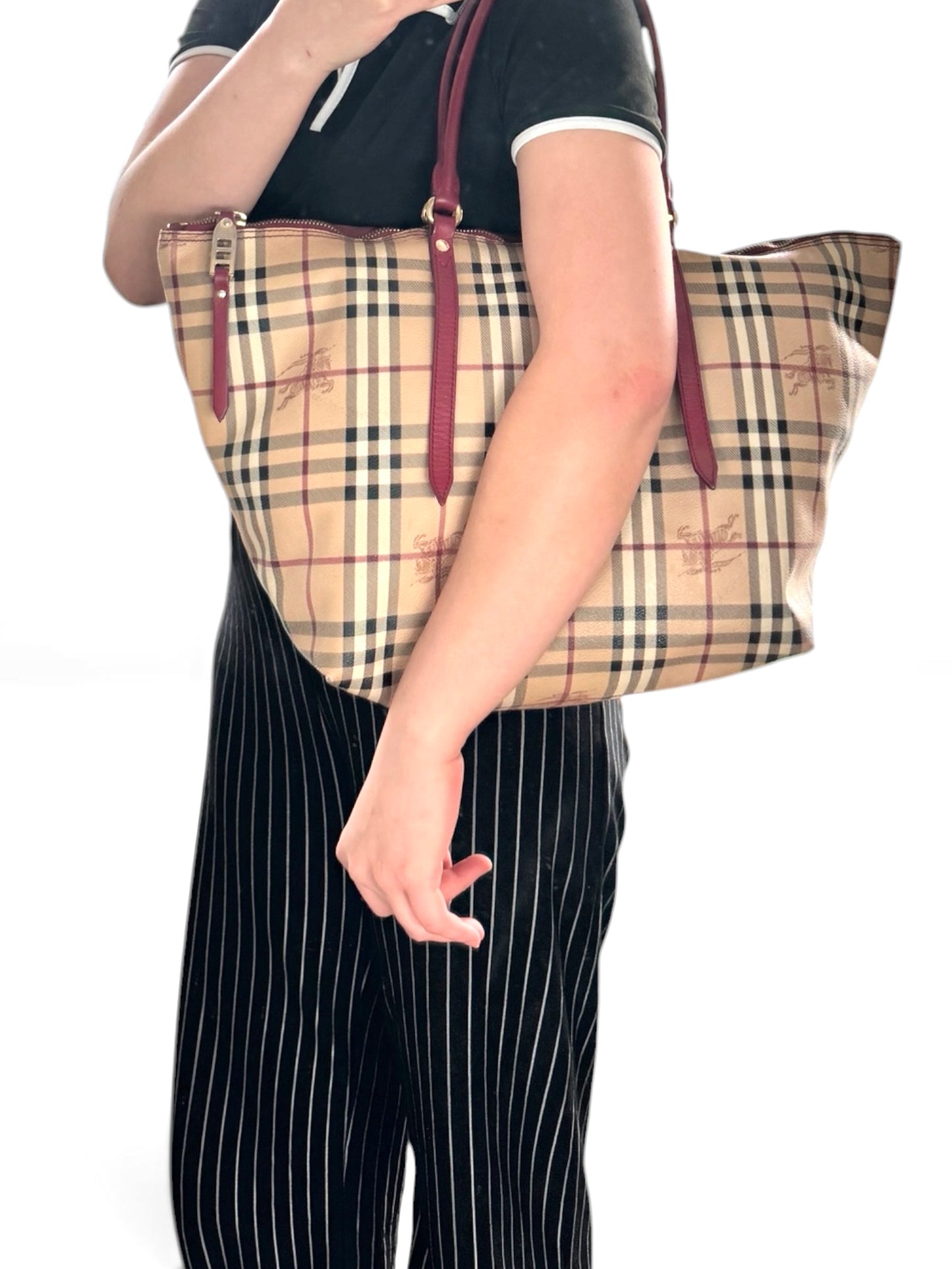 Burberry Salisbury Tote Haymarket check Red