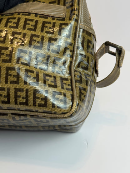 FENDI Vintage Zucchino Crystal Canvas FF Crossbody
