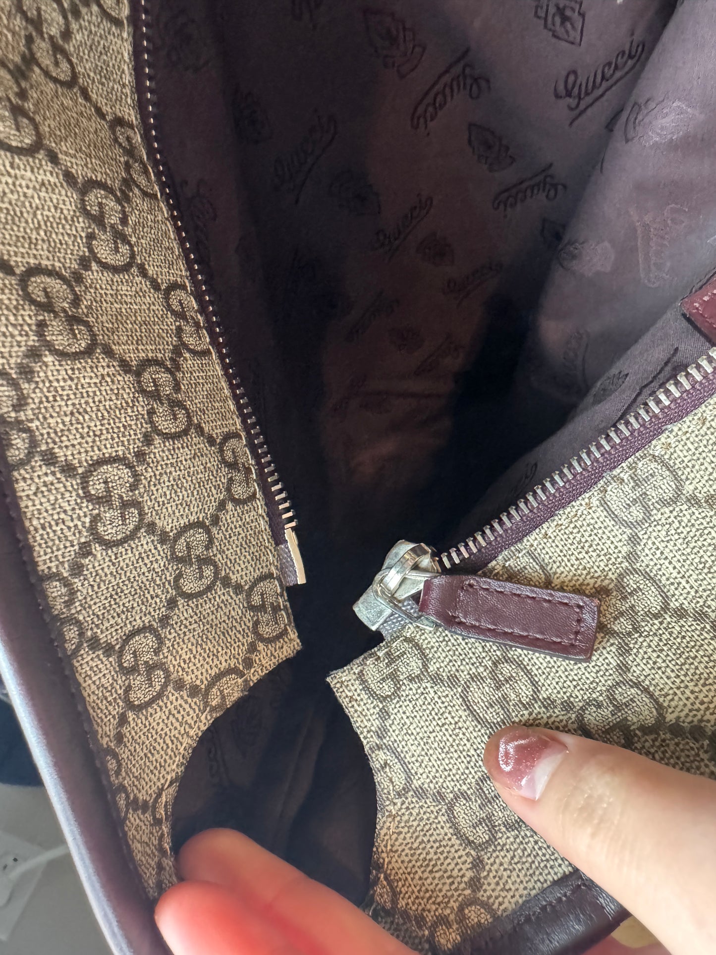 Gucci Tote Large GG Coated Canvas