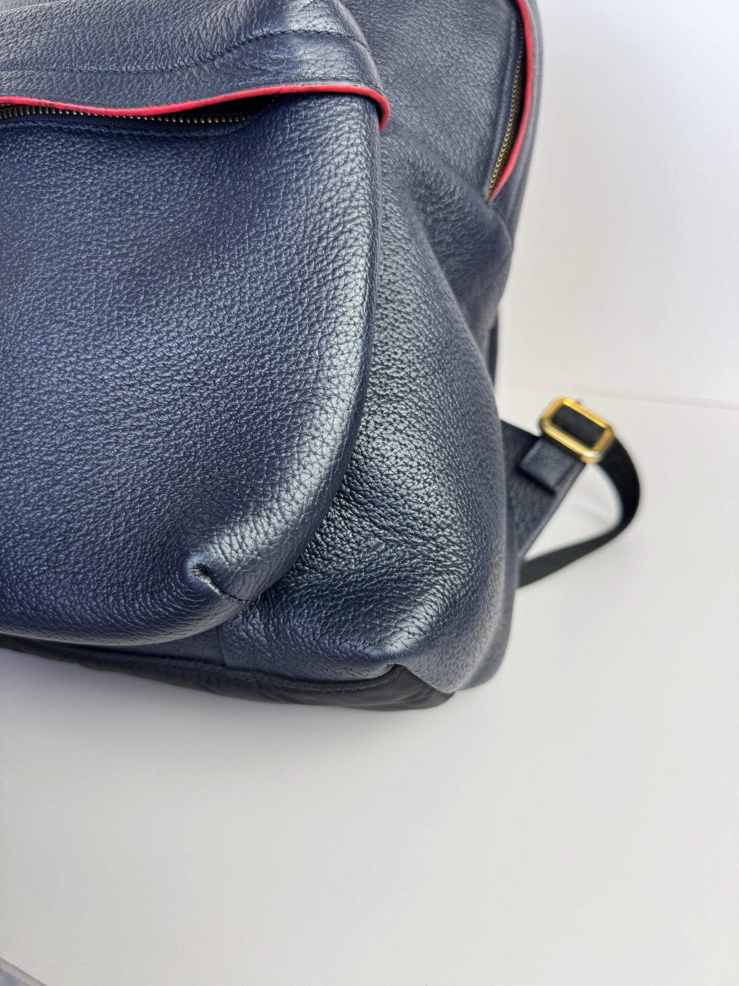 VERSACE La Medusa Backpack in Navy Leather