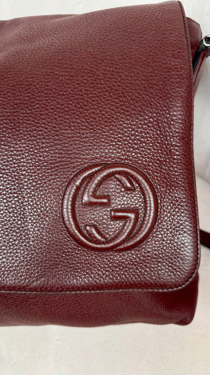 Gucci Soho Flap Messenger Leather