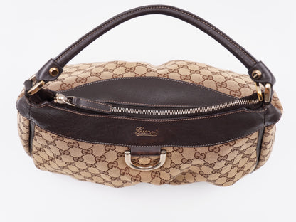 Gucci Brown GG Canvas Abbey D-Ring Shoulder Bag (Vintage)