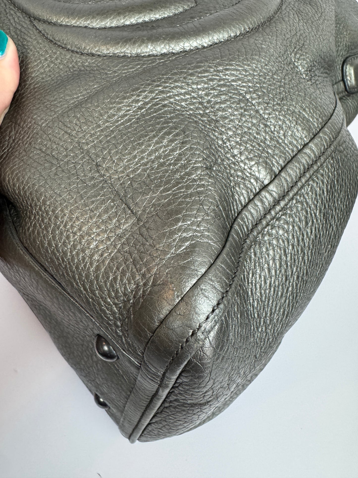 Gucci Soho Leather medium Grey  Bag