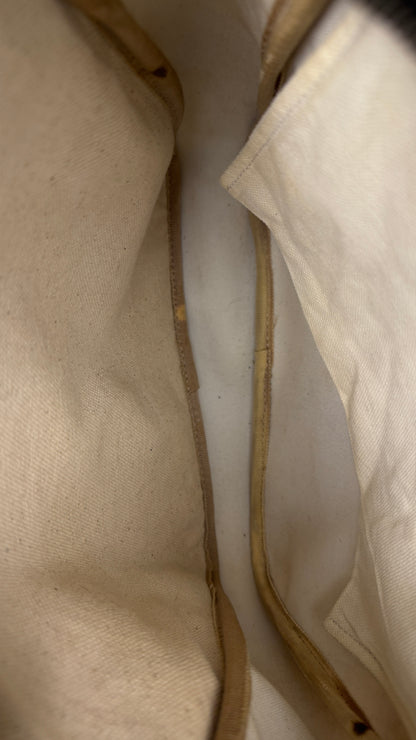 Gucci Front Zip Messenger GG Coated Canvas Navy