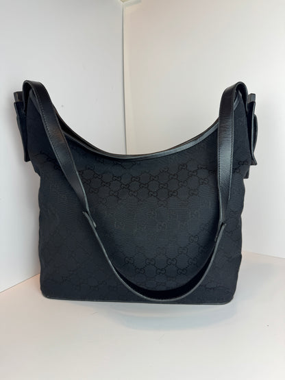 Gucci Hobo Shoulder bag GG Canvas Black
