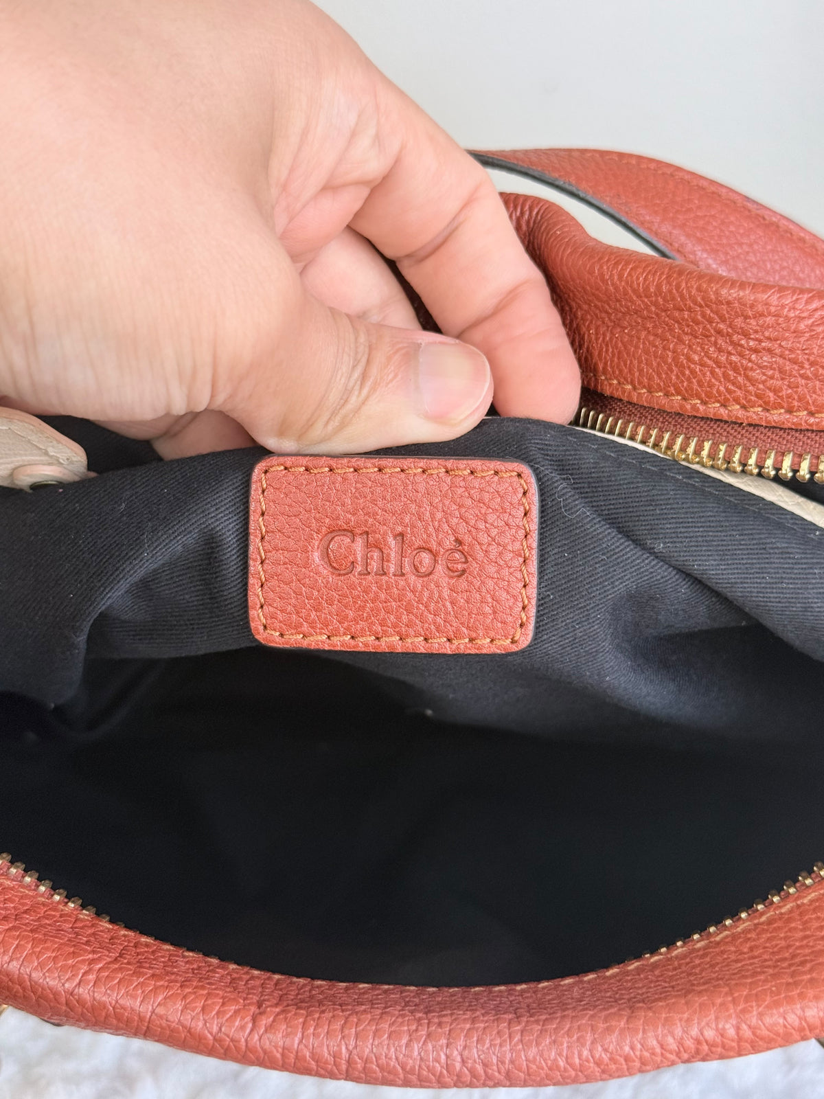 CHLOÉ Paraty Top handle leather bag