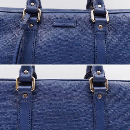 Gucci Briefcase Diamond Microguccdssima leather Blue