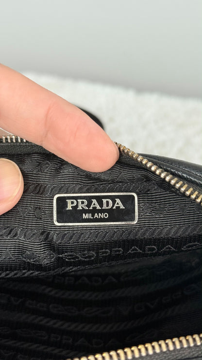 PRADA Camera Saffiano double zip Black