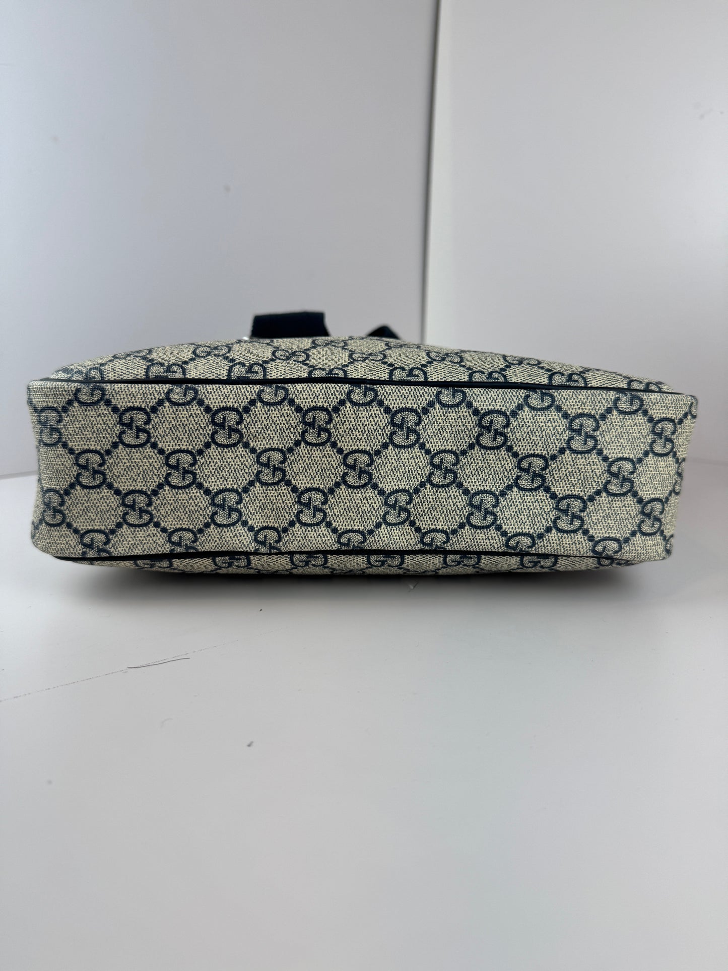 GUCCI Front  Zip Messenger Coated Canvas
