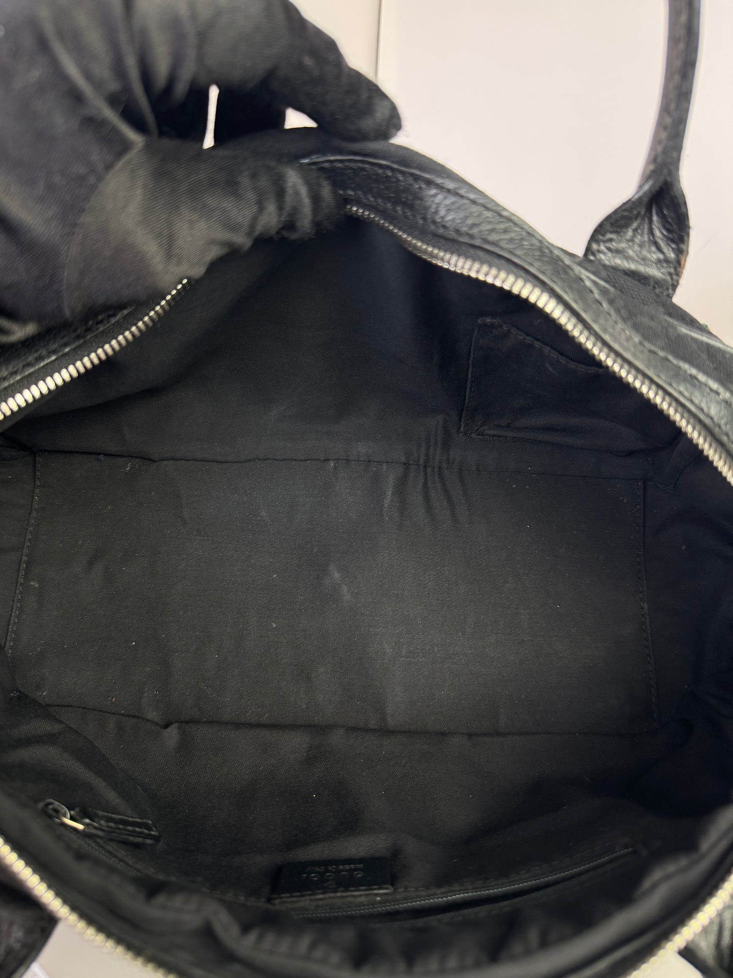 GUCCI  Princy Boston Small GG Black Canvas