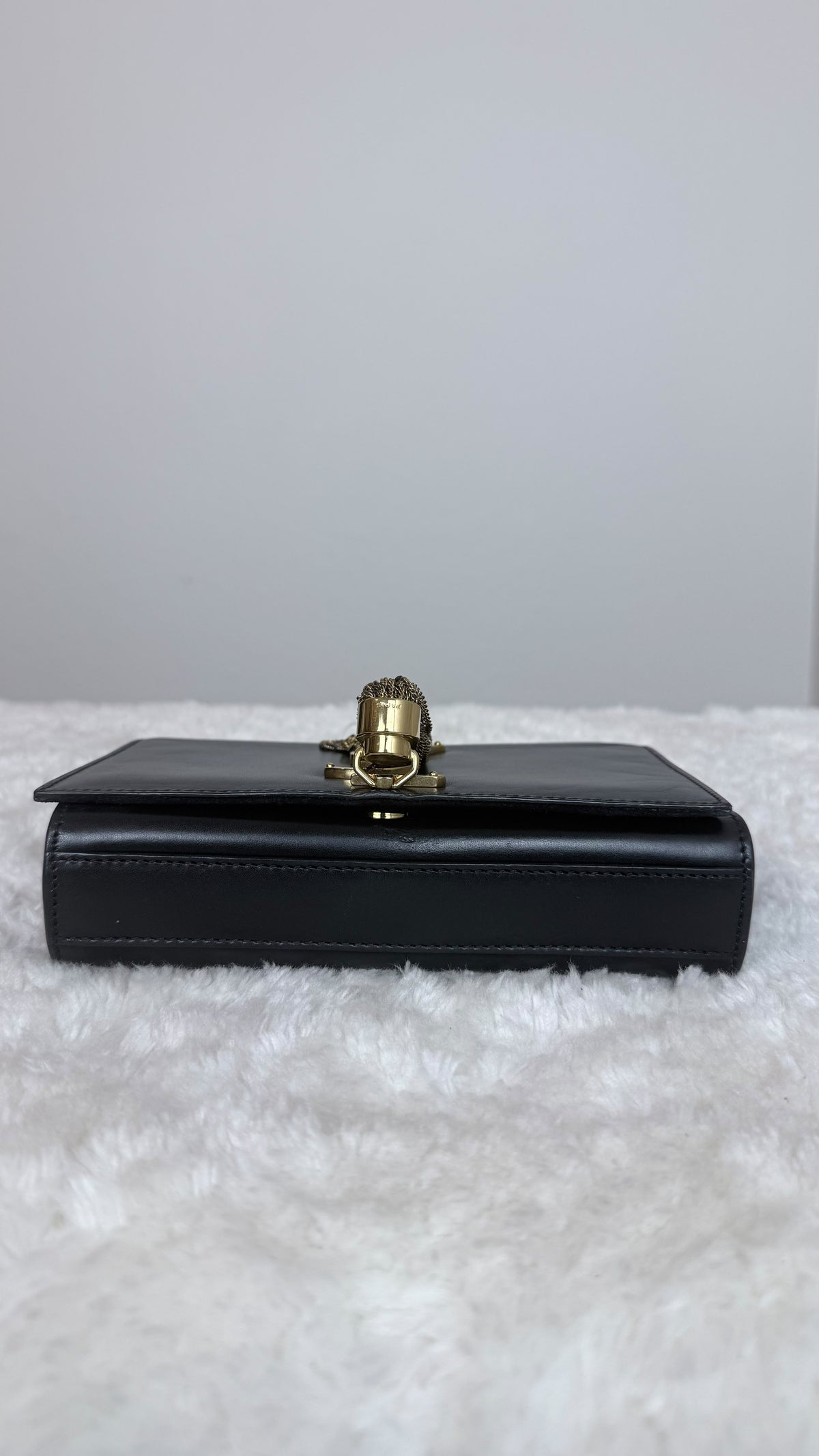 Saint Laurent Kate Small Tassel Leather Black