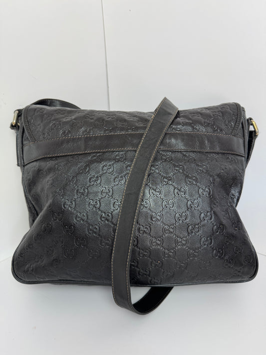 Gucci Flap Messenger GG Monogram Dark Brown