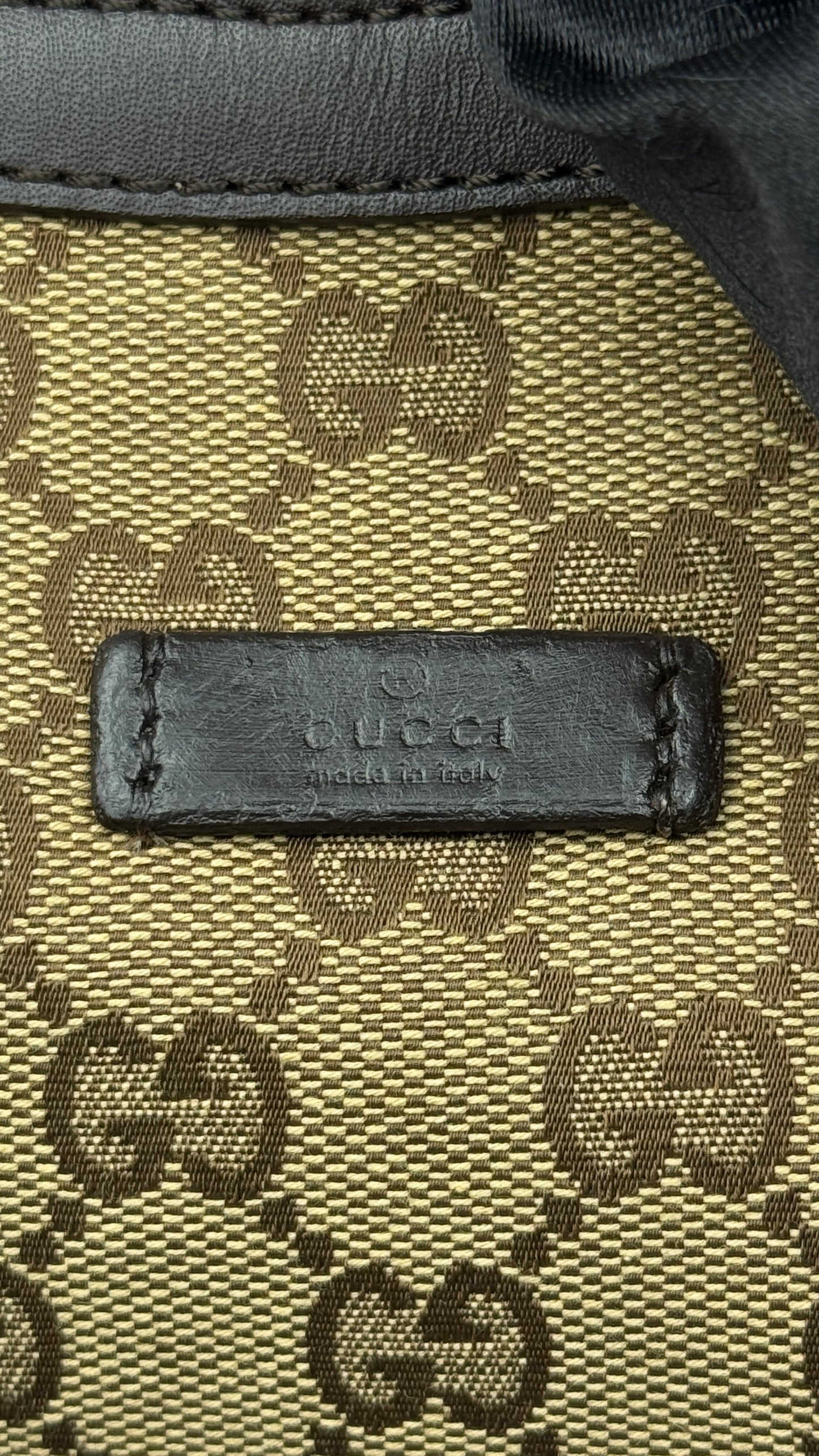 Gucci Half Moon Shoulder GG Canvas Brown