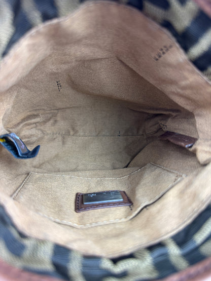FENDI FF Flap Messenger Mini bag Zucca Canvas