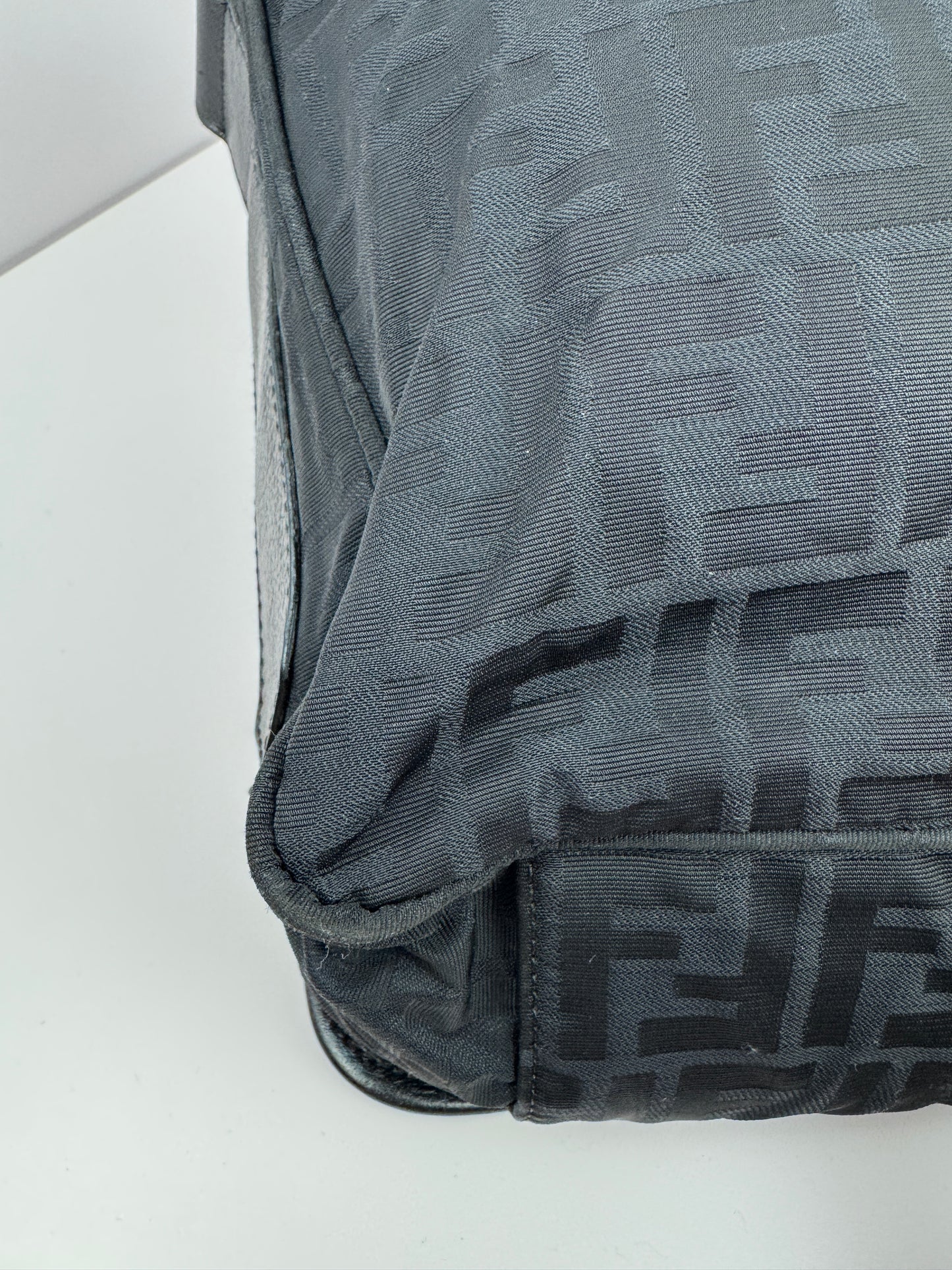 Fendi Zucca Flap Messenger Black