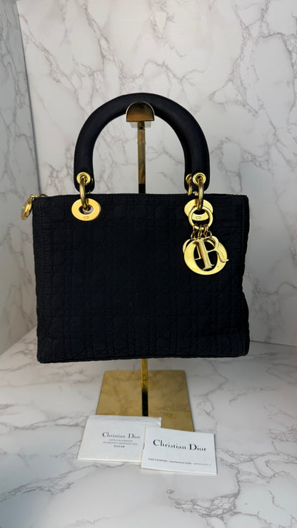 Christian Dior Lady Dior Quilted Tote Bag (Vintage)