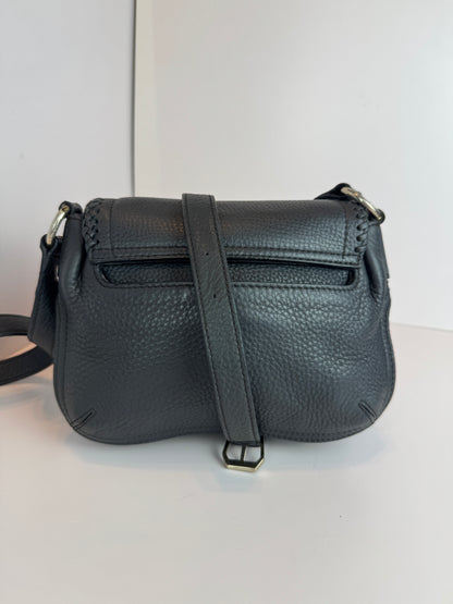 Mcm Leather flap crossbody Dark grey