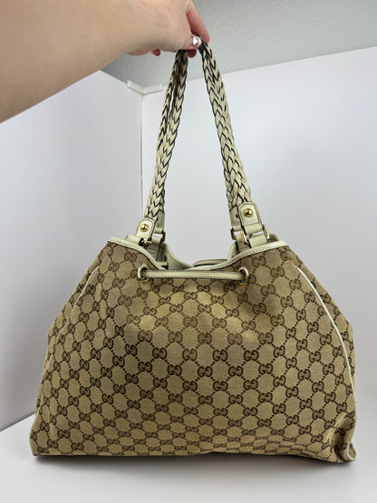 Gucci Peggy Tote GG Canvas Large Cream