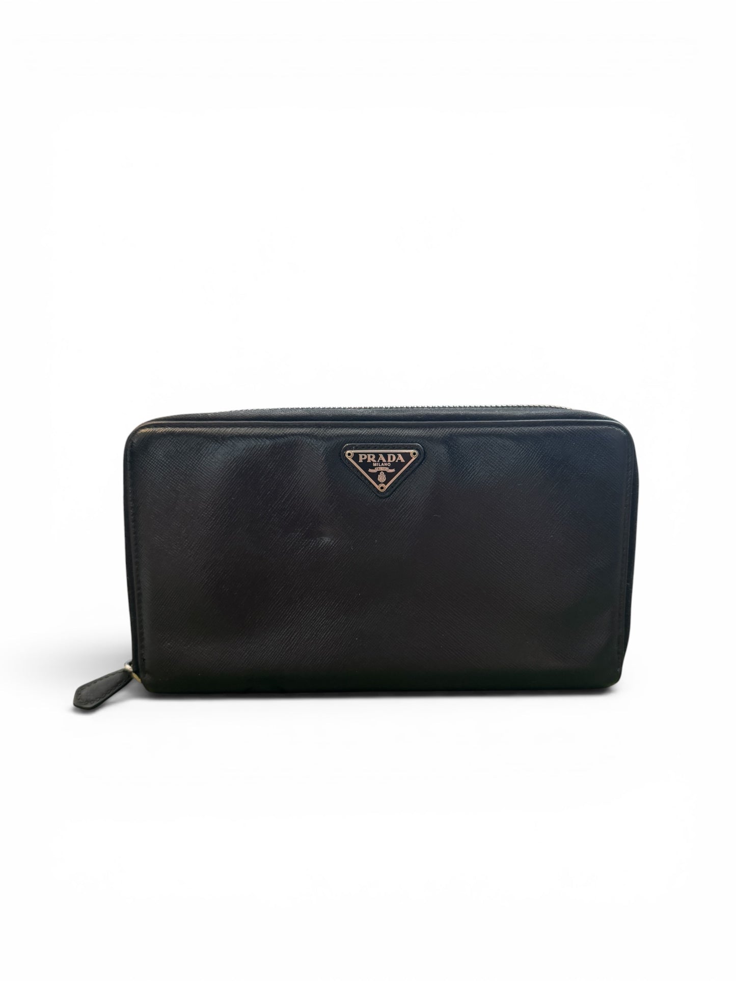WA12👛 Prada Saffiano Zippy Black