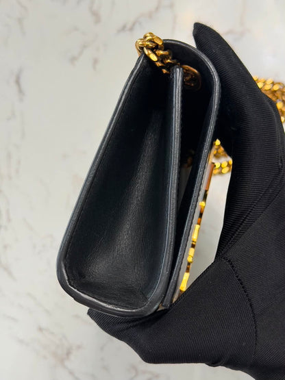Saint Laurent Kate Small Tassel Leather Black