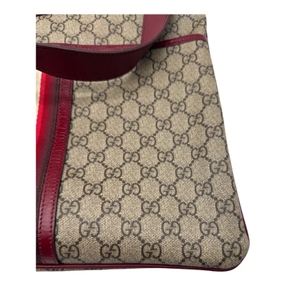 Authentic Gucci Supreme Web Flat Messenger Bag