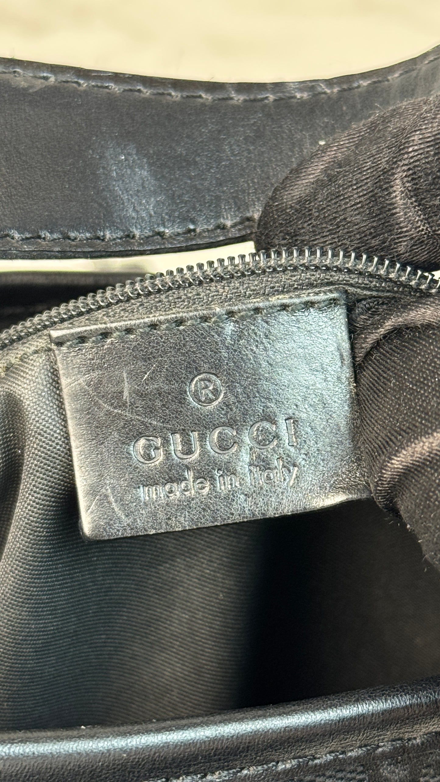 Gucci Jackie Hobo GG Canvas Shoulder Bag Black (Vintage)