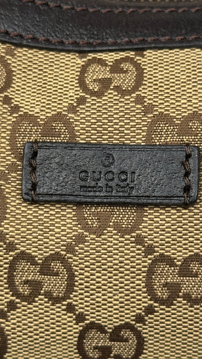 Gucci Half Moon Saddle Crossbody Brown
