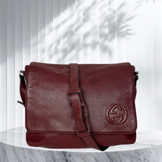 Gucci Soho Flap Messenger Leather