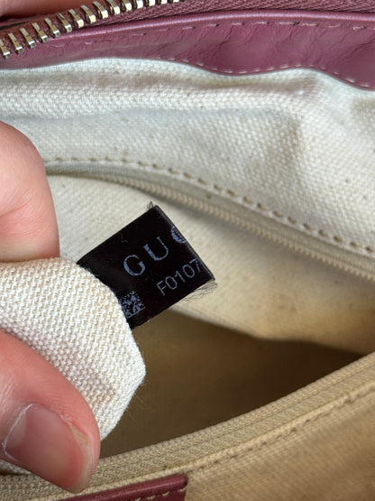 GUCCI Sukey Top handle with Strap GG Canvas Pink