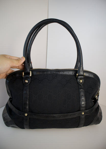 Gucci Reins GG Canvas Shoulder bag Black