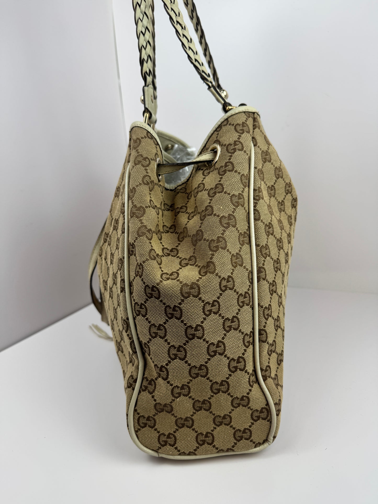 Gucci Peggy Tote GG Canvas Large Cream