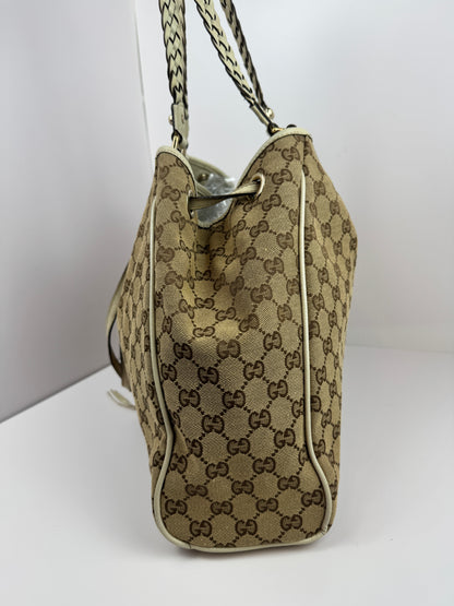Gucci Peggy Tote GG Canvas Large Cream