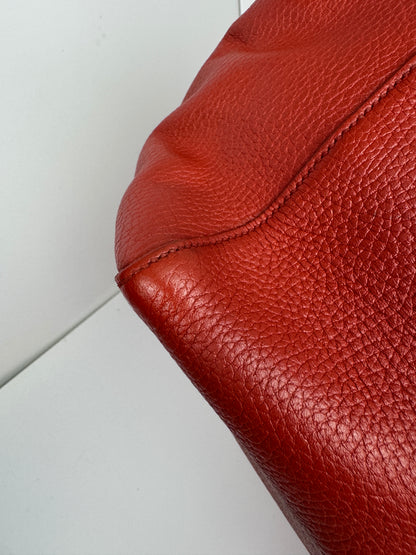 Gucci Swing Tote Leather Red