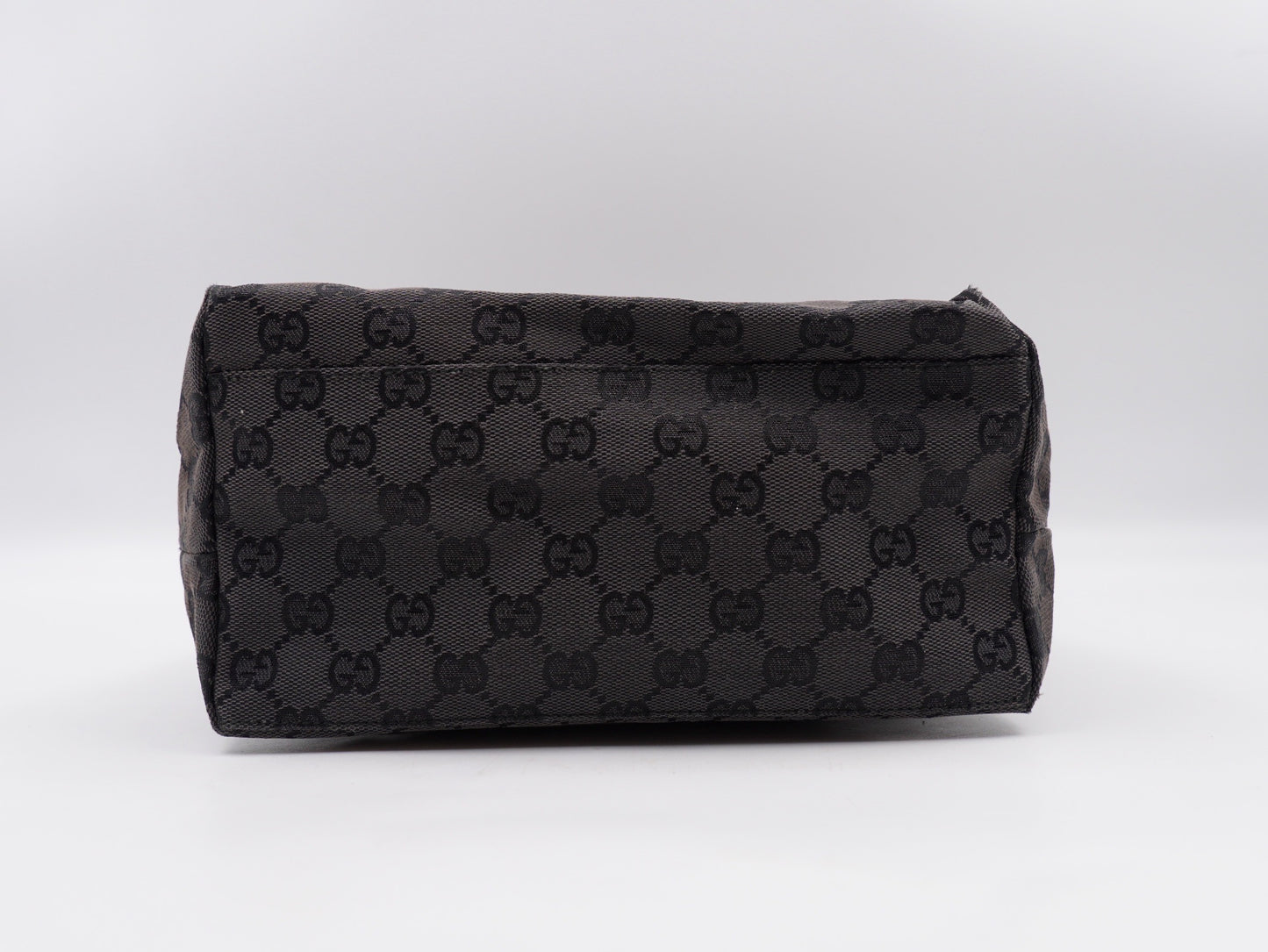 Gucci Black GG Canvas Hobo Shoulder Bag