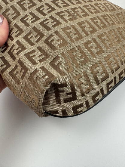 FENDI FF Monogram Crossbody Brown Bag