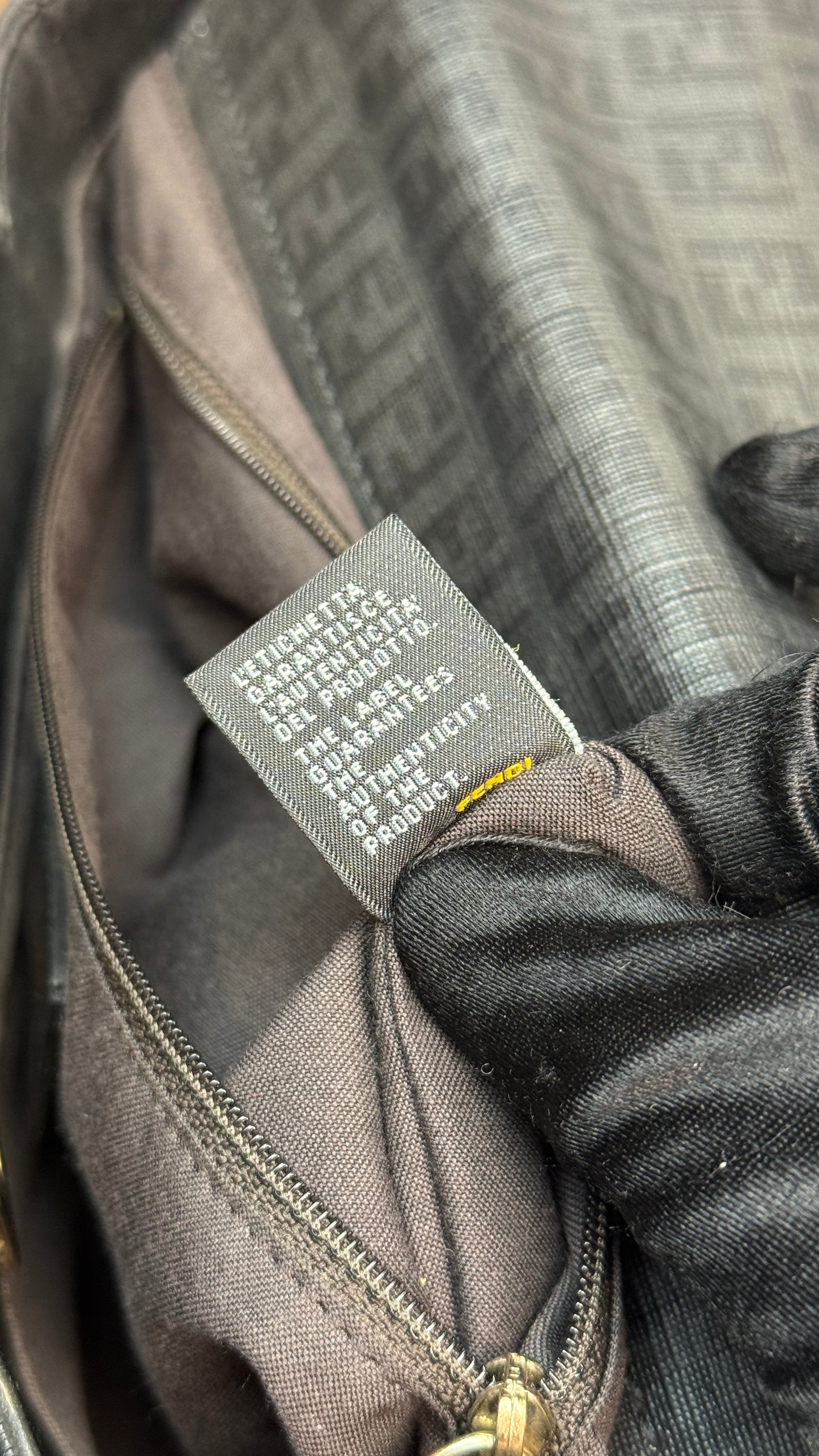 Fendi Zucca Canvas Top Handle Tote Bag