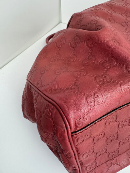 Gucci Sukey Large GG Monogram Leather Burgundy