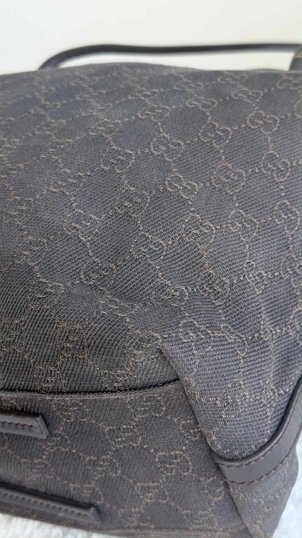 ັGUCCI Gifford Tote Danim Canvas