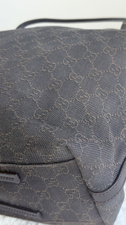 ັGUCCI Gifford Tote Danim Canvas