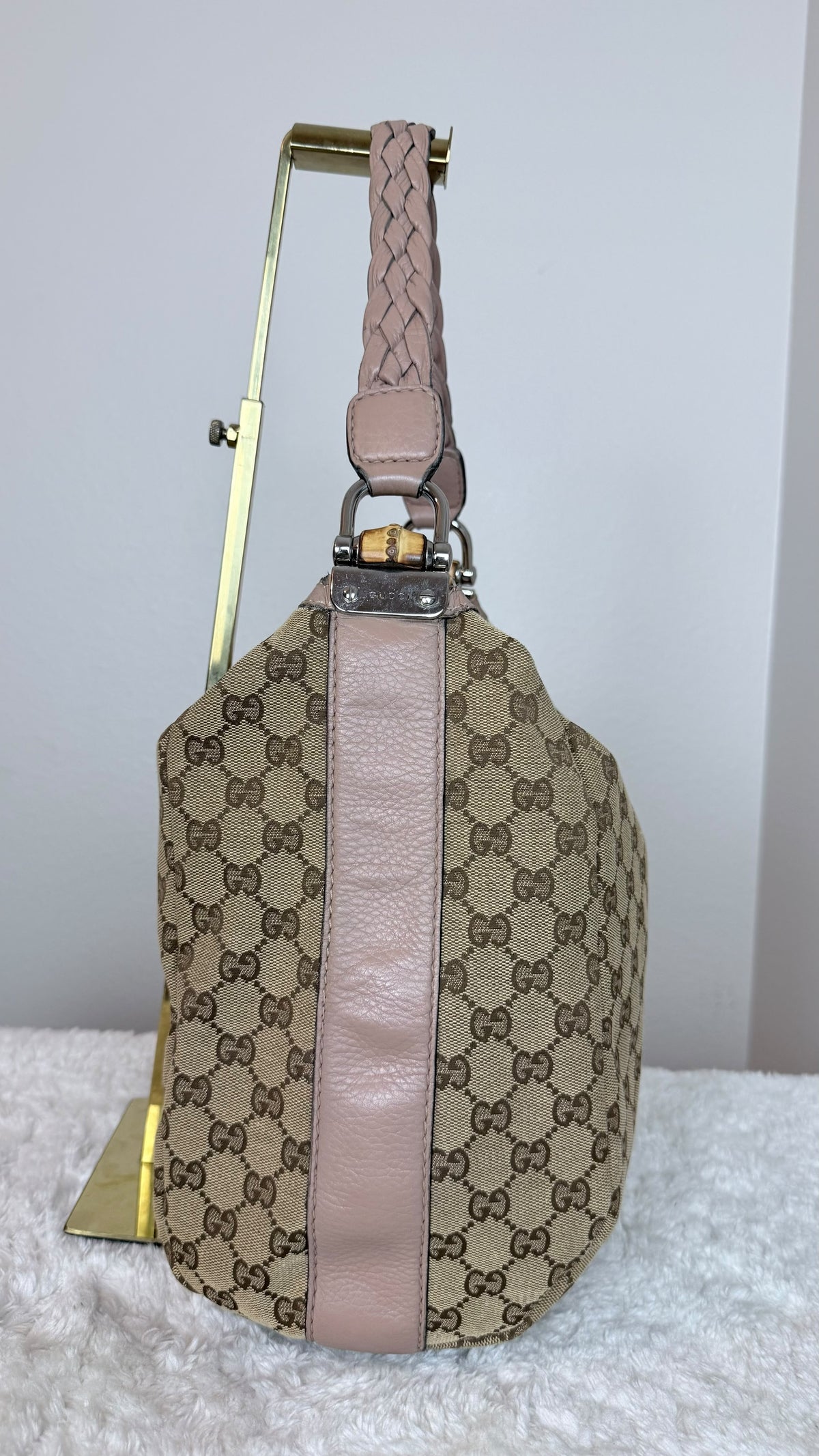 Gucci Bamboo Hobo GG Canvas Shoulder bag