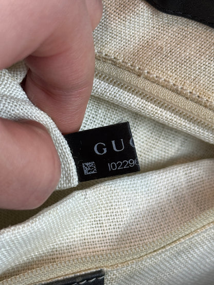 Gucci Soft Microguccdssima small Zippered Satchel Black