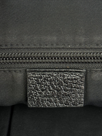 GUCCI Web Flap Messenger GG Canvas Black